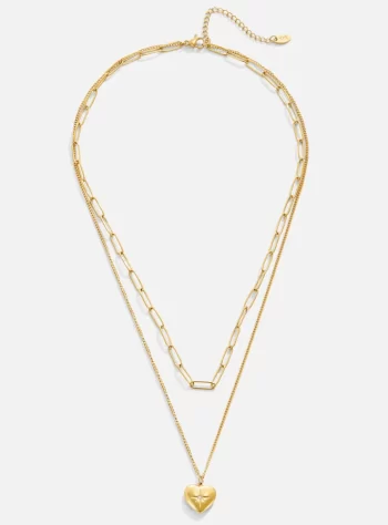 Heart & Paperclip Necklace