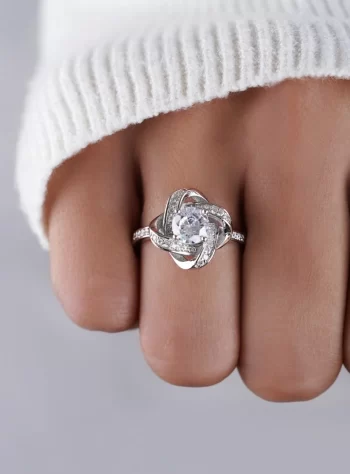 'Knotted Love' Sterling Silver Ring