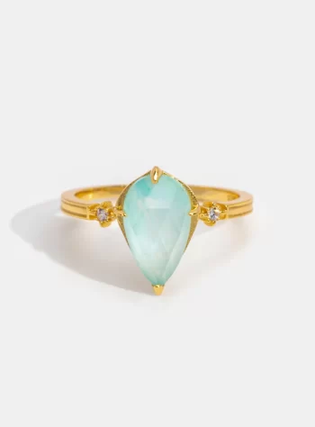 Vintage Amazonite Crystal Ring