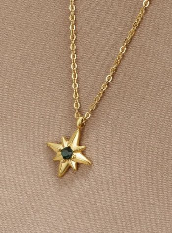 Guiding Star Emerald Crystal Necklace