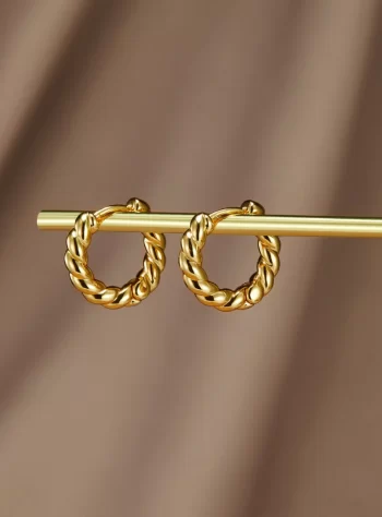 Layla Gold Twist Earrings