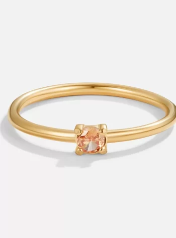 November Birthstone 18K Gold Ring