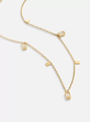 Lena Rectangle Crystal Necklace