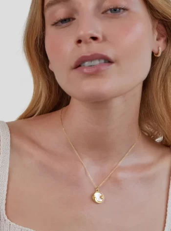 'Dreaming in the Clouds' Moon & Star Necklace