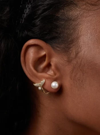 Mermaid Tail Pearl Earrings