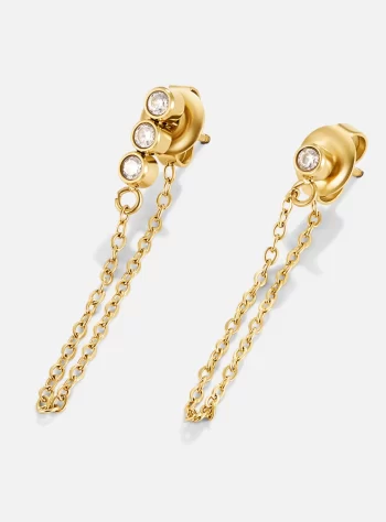 Mara Crystal Chain Earrings