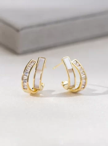 'Timeless Love' Pearl & Crystal Earrings