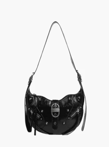 Jade Vegan Leather Shoulder Bag