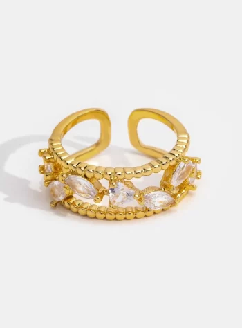 Athena Crystal Layered Ring