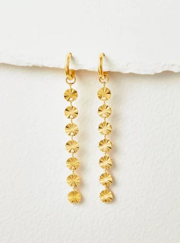 Amari 18K Gold Disc Earrings