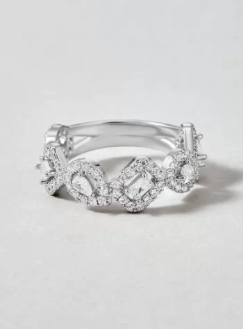 Milana Silver Crystal Ring