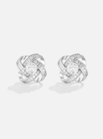 'Knotted Love' Sterling Silver Earrings & Necklace Set