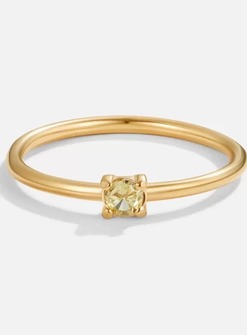 August Birthstone 18K Gold Ring