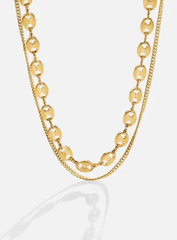 Layered Ivana Gold Necklace
