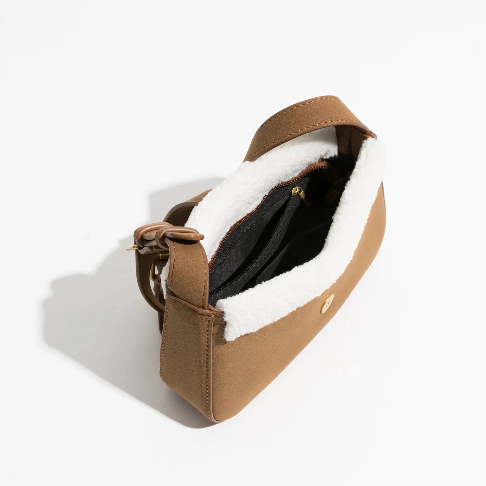 Emily Faux Fur Crossbody Bag - Image 3
