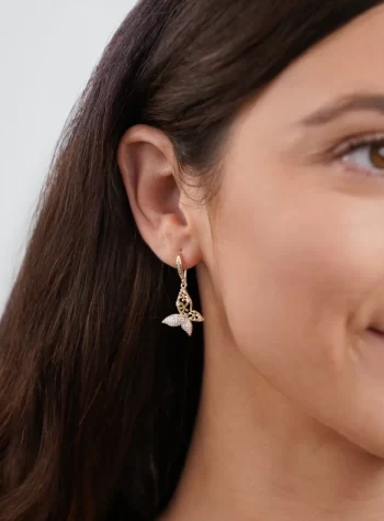 Butterfly & Flower Earrings