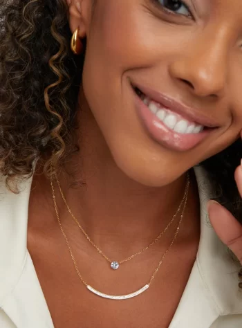 Dainty Crystal Layered Necklace