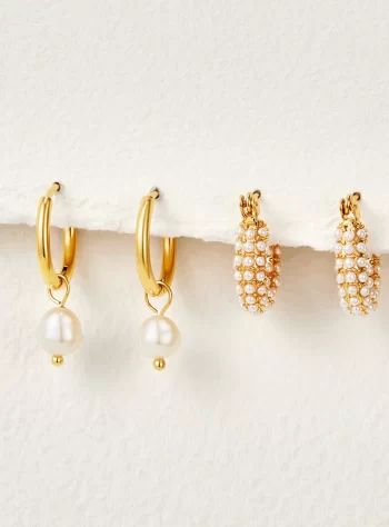 Dolce Vita Pearl Hoop Bundle