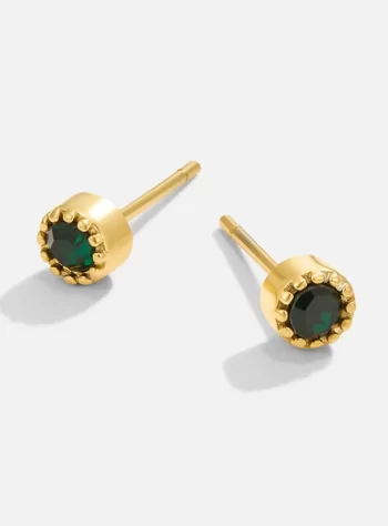 Emerald Green Stud Earrings
