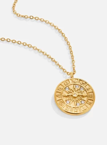 Zodiac Coin Gold Necklace