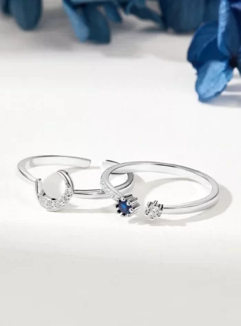 Midnight Romance Ring Set