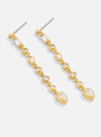 Gianna Gold Crystal Drop Earrings
