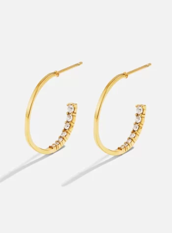 Hidden Treasure Crystal Hoop Earrings