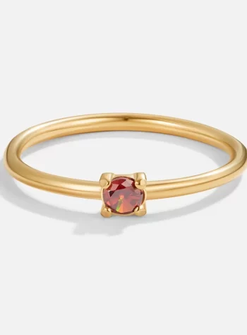 January Birthstone 18K Gold Ring