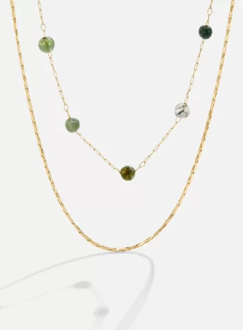 Layered Alana Gold & Stone Necklace