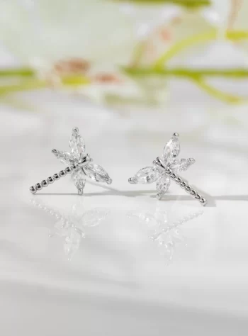 Sterling Silver Dragonfly Earrings
