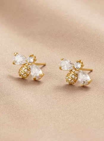 Crystal Bee Earrings