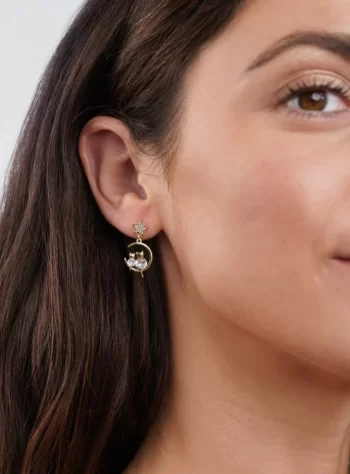 Cat & Moon Earrings