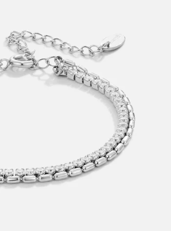 Arelia Crystal Silver Bracelet