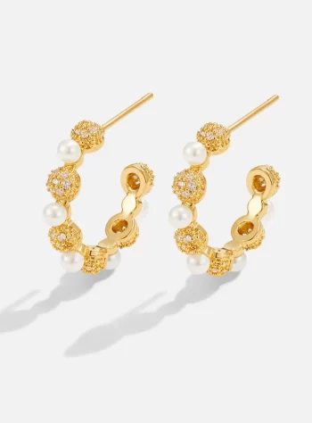 Crystal & Pearl Bella Earrings
