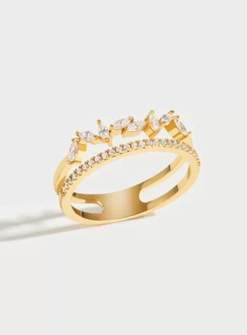 18K Gold Mia Crystal Ring