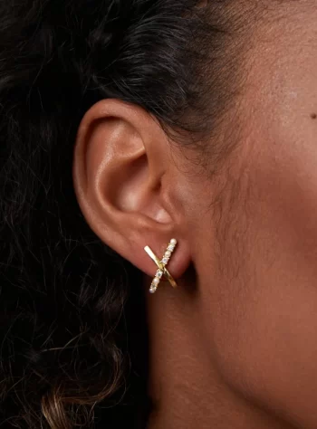 'Love Affair' Crystal X Earrings