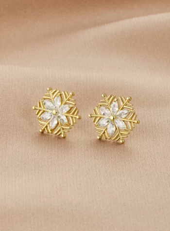 Crystal Snowflake Earrings
