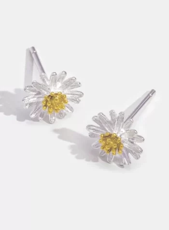 925 Sterling Silver Daisy Flower Earrings
