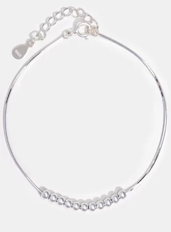 925 Sterling Silver Beaded Bracelet