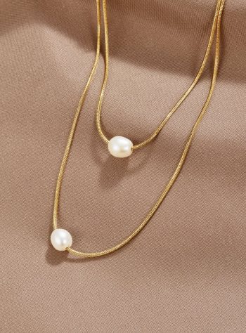 Layered Freshwater Pearl Necklace