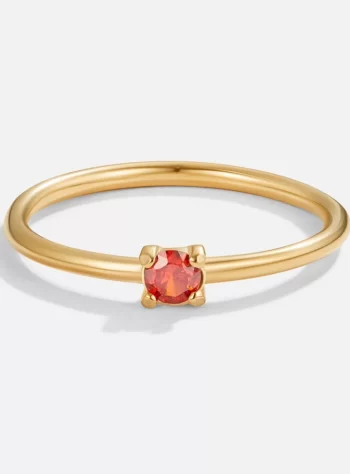 July Birthstone 18K Gold Ring