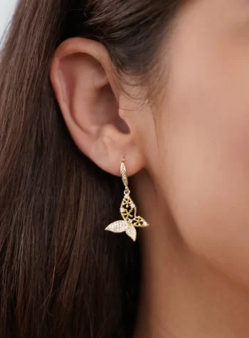 Butterfly & Flower Earrings