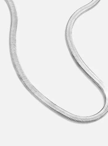 Sarya Snake Chain Silver Necklace