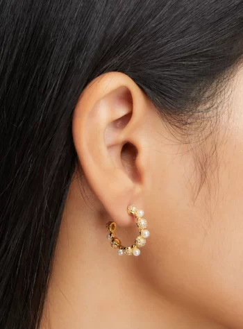 Crystal & Pearl Bella Earrings