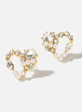 Crystal Heart Earrings