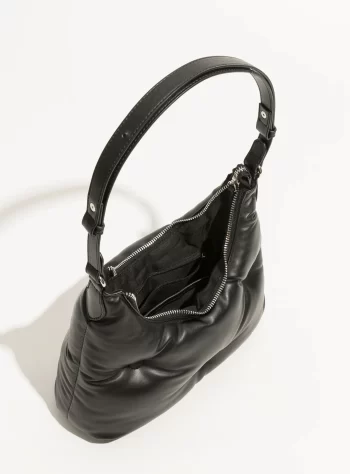Ava Padded Vegan Leather Shoulder Bag