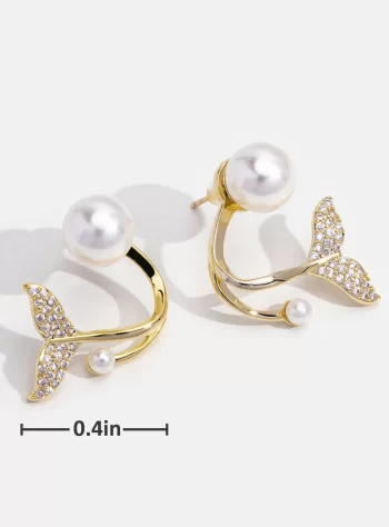 Mermaid Tail Pearl Earrings