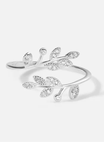 Crystal Vine Sterling Silver Ring
