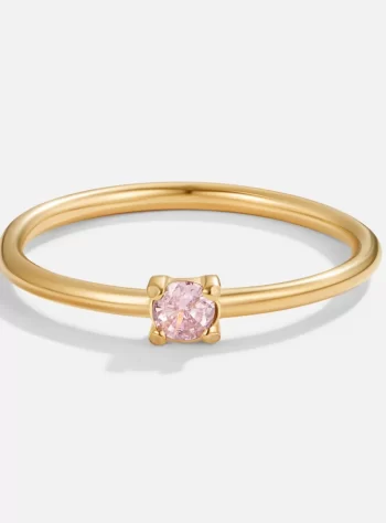 October Birthstone 18K Gold Ring