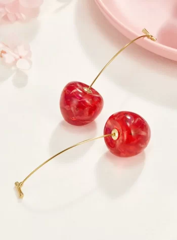 Celia Pink Cherry Earrings